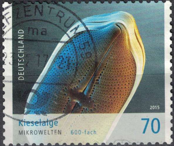 Allemagne 2015 Oblitéré rond Used Kieselalge Diatomée Algue Bacillariophyta SU
