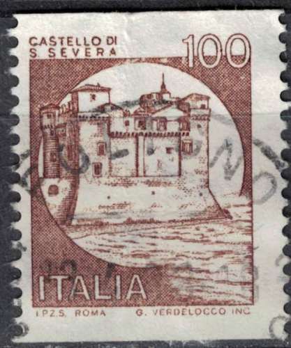 Italie 1988 Oblitéré Used Castle Castello Santa Severa Château SU