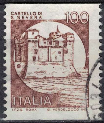 Italie 1988 Oblitéré Used Castle Castello Santa Severa Château SU