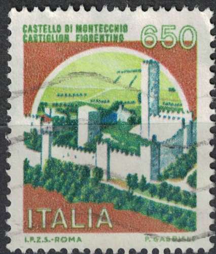 Italie 1986 Oblitéré Used Castello di Montecchio Château SU