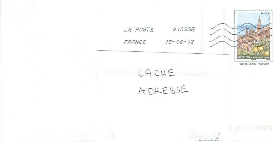 FRANCE 2009 - ENTIER POSTAL YT 4337 MENTON OBLITÉRÉ.