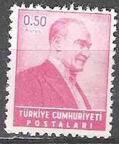 Türkiye 1955 Michel 1463 Neuf ** Cote (2009) 0.20 Euro Kemal Atatürk