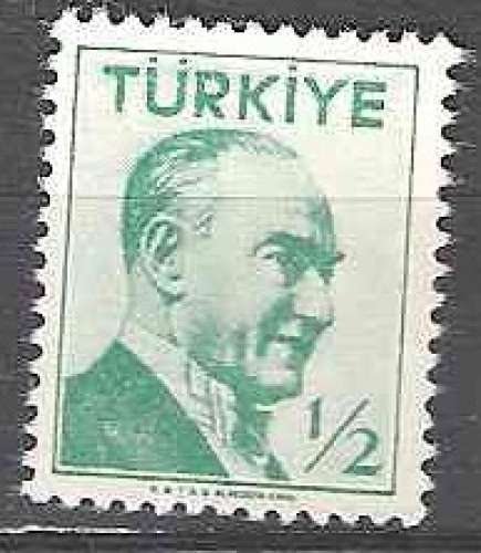 Türkiye 1956 Michel 1492 Neuf ** Cote (2009) 0.20 Euro Kemal Atatürk