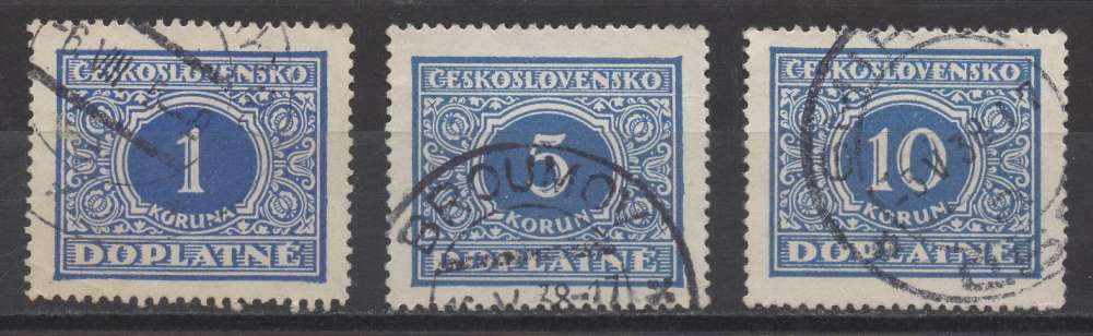 Tchécoslovaquie 1928 - Y & T : T64 et T65 - Timbres taxes
