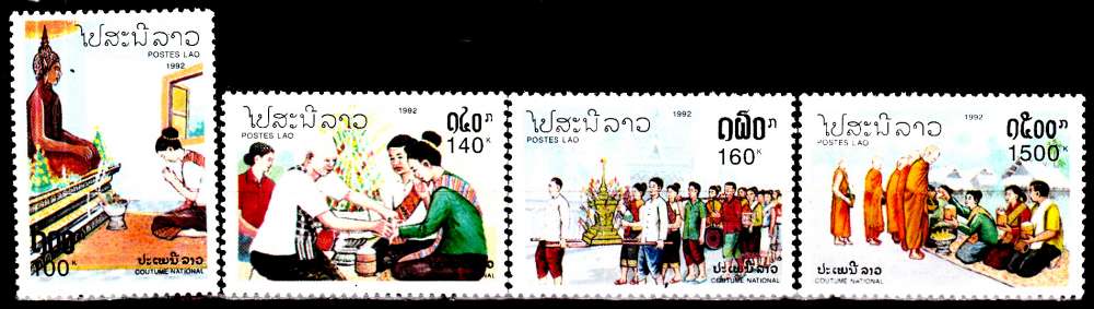 Laos 1062 / 65 Coutumes nationales