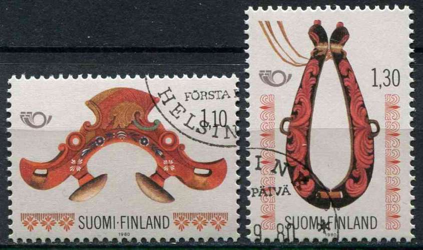 FINLANDE 1980 OBLITERE N° 835 836