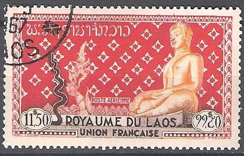 Laos 1953 Michel 37 O Cote (2006) 3.50 Euro Bouddha Cachet rond