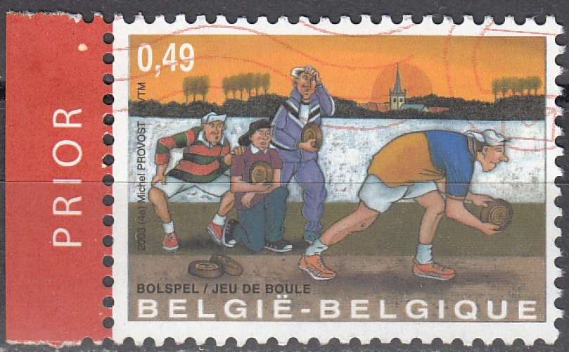 Belgique 2003 Michel 3207 O Cote (2016) 0.50 Euro Sports populaires Tir à l'arc Cachet rond