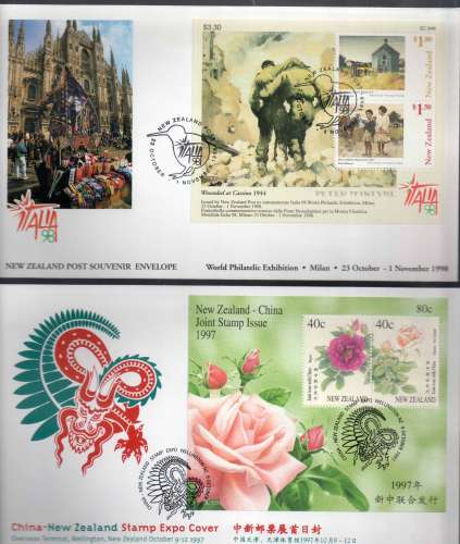 2 SOUVENIRS POST N ZELANDE