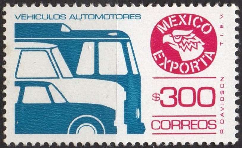 L832 - Y&T n° 1275 a - neuf sans charnière - Exportations - Véhicules automobiles - 1988 - Mexique