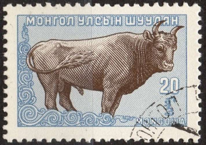 L883 - Y&T N° 153 - oblitéré - Loutre - 1959 - Mongolie