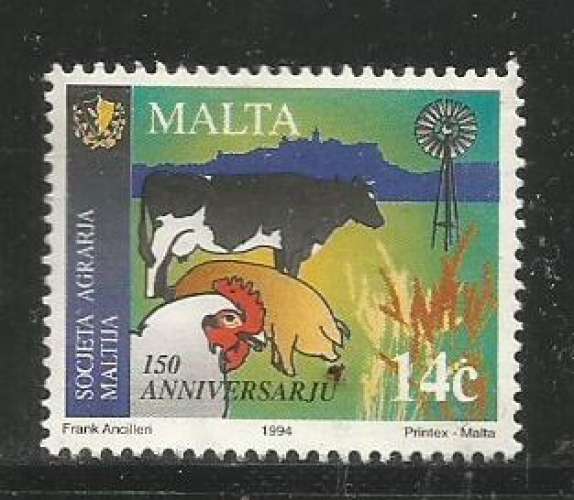 Malte 1994 - YT n° 905 - Société agraire