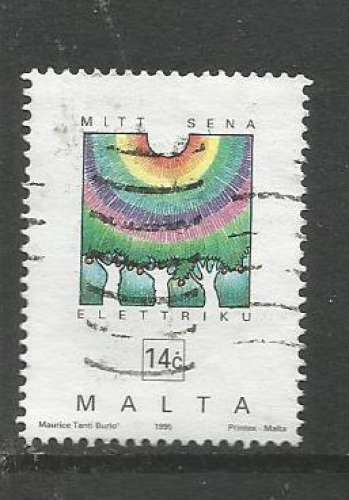Malte 1995 - YT n° 937 - Electricité et télécommunications