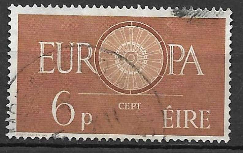 Irlande 1960 Y&T 146 oblitéré - Europa - Deuxième choix, légère pliure