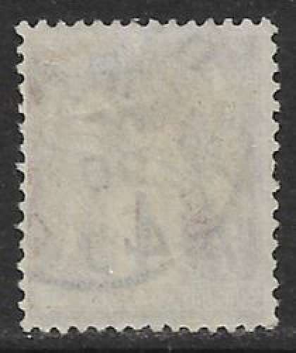 FRANCE 1877 YT 88 oblitéré - Type Sage N sous U - 4c lilas-brun clair sur azur