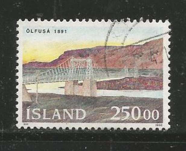 Islande 1992 - YT n° 721 - Pont - cote 5,00