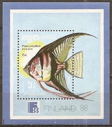  kampuchéa ... bloc n° 68  neuf sans gomme ... 1988