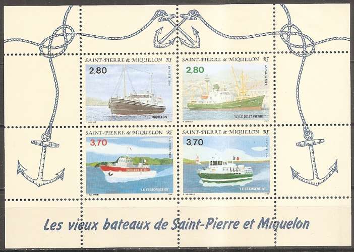  saint-pierre et miquelon ... bloc n° 4  neuf** ... 1994