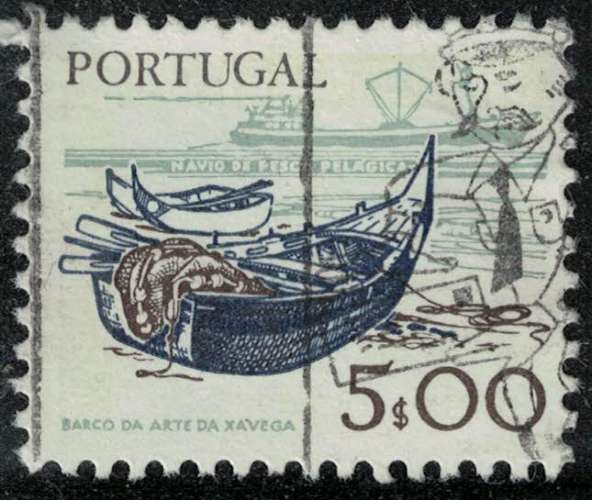 Portugal 1978 Oblitéré Used Bateaux de Pêche Industrielle et Artisanale Pelágica et Xavega SU