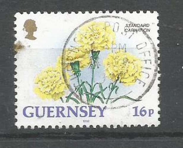 Guernesey 1992 - YT n° 569 - Oeillets jaunes