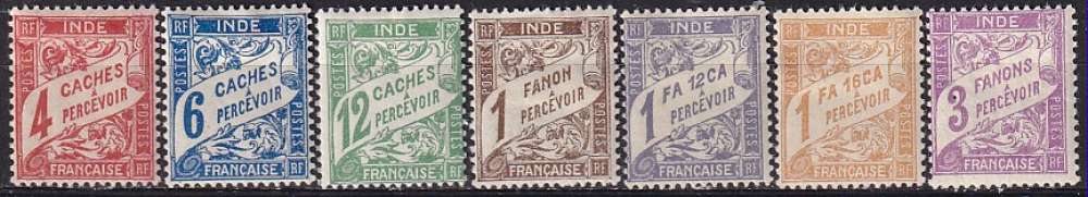 inde ... taxe n° 12 à 18  neuf* ...1929