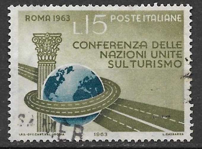 Italie 1963 Y&T 891 oblitéré - Conférence des Nations Unies