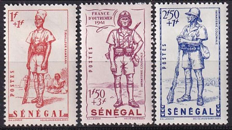 senegal ... n° 170 à 172  neufs* ... 1938