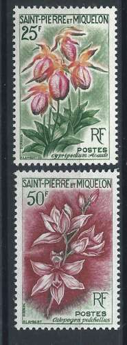 St Pierre et Miquelon N°362/63* (MH) 1962 - Fleurs