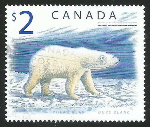 Canada - 1998 - Y&T n° 1617 - Obli. - Ours blanc - Faune - Série courante