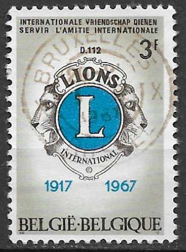 Belgique 1966 Y&T 1404 oblitéré - Lions international