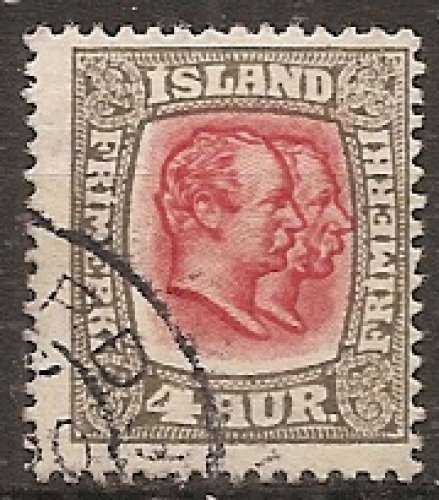 islande ... n° 49  obliteré ... 1907