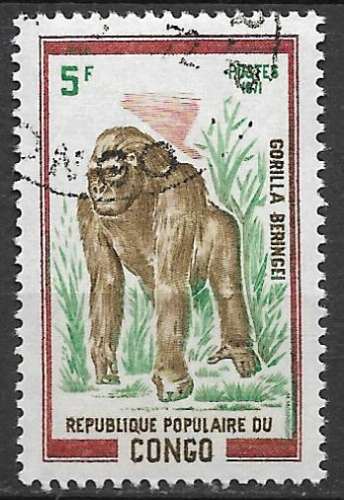 Congo 1972 Y&T 322 oblitéré - Gorille