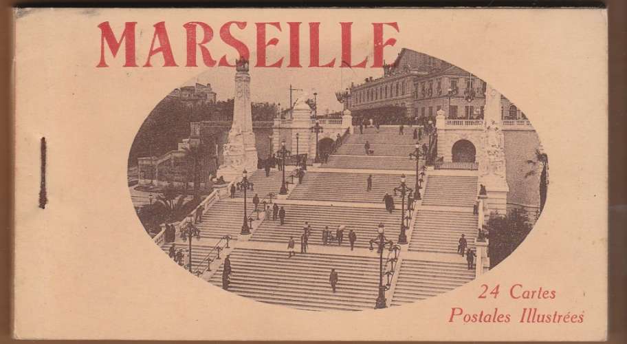  13 - Carnet de 24 cpa Marseille ( animations )