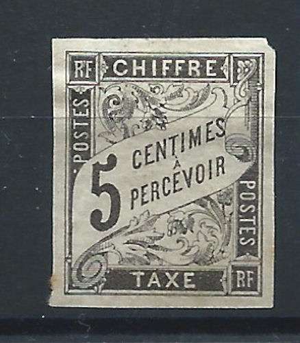 Colonies Générales Française - Taxe N°5 (*) (MNG) 1884