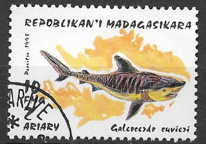 Madagascar 1993 Y&T 1249 oblitéré - Requins