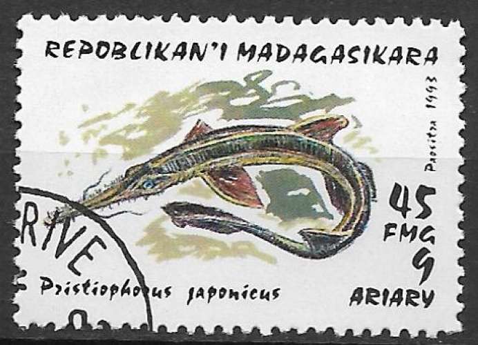 Madagascar 1993 Y&T 1250 oblitéré - Requins