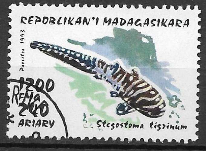 Madagascar 1993 Y&T 1254 oblitéré - Requins