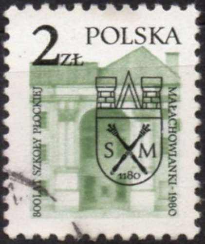 M868 - Y&T n° 2509 - oblitéré - Ecole de Malachowski à Plock - 1980 - Pologne