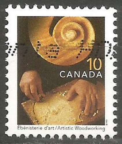 Canada - 1999 - Y&T n° 1656 - Obli. - Ebénisterie d'art - Métiers traditionnels - Série courante