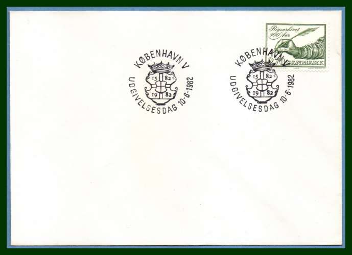 Danemark FDC N° 764 archives 1982 