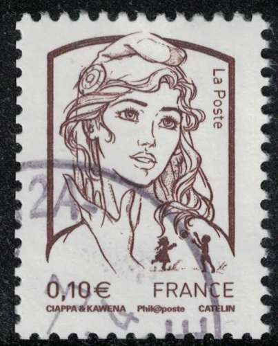 France 2013 Oblitéré rond Used Marianne Ciappa et Kawena 0,10 euro Y&T 4765 SU