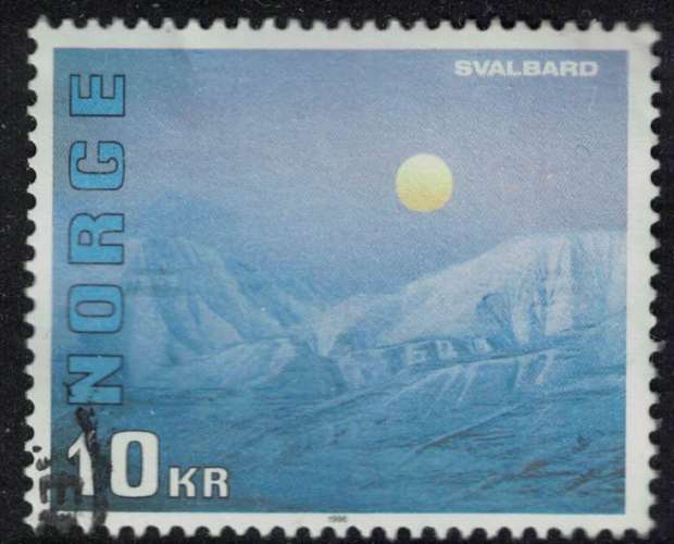 Norvège 1996 Oblitéré Used Archipel de Svalbard enneigé SU