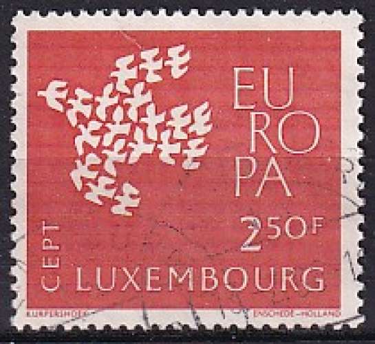 luxembourg ... n° 601  obliteré ... 1961