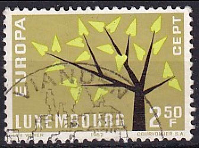 luxembourg ... n° 612  obliteré ... 1962