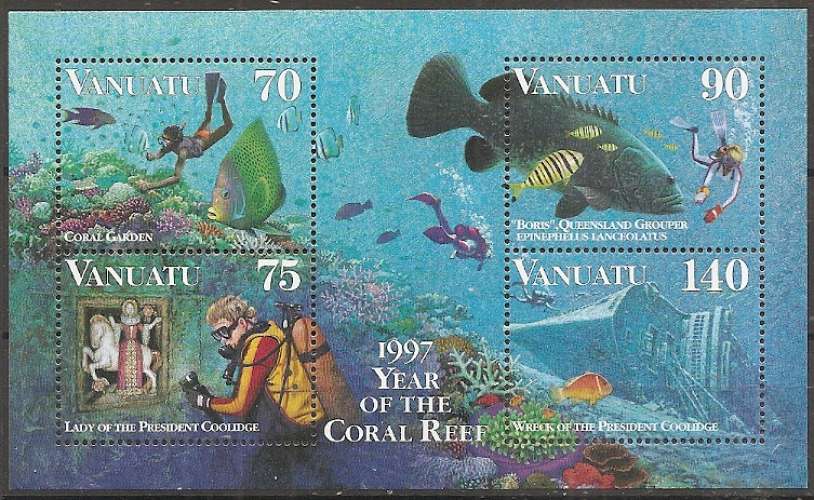  vanuatu ... bloc n° 28  neuf** ... 1997