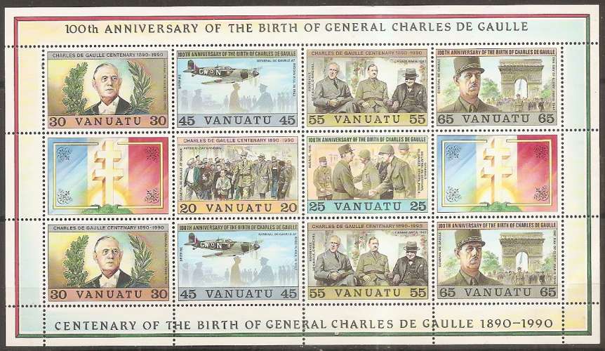  vanuatu ... feuillet n° 17  neuf** ... 1990