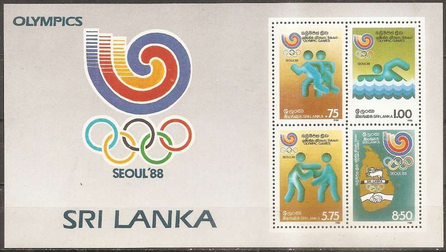  sri lanka ... bloc n° 36  neuf** ... 1988