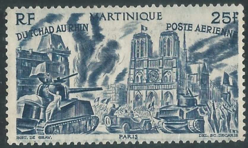 Martinique - Poste Aérienne - Y&T 0011 (**)