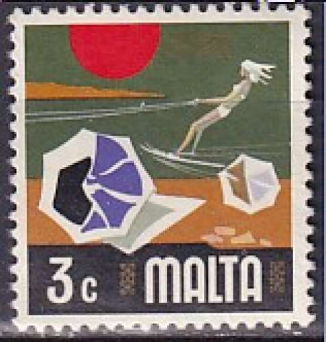 malte ... n° 466  obliteré ... 1973