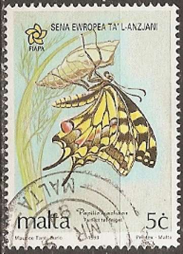 malte ... n° 893  obliteré ... 1993